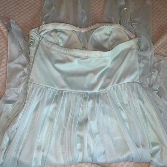 Light Green Formal High- Low Dress - Picture 2 of 6